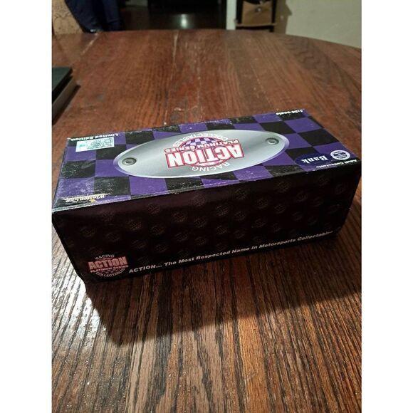 Vintage 1996 Action Platinum Darrell Waltrip Nascar Die Cast Race Car Bank - Picture 9 of 12